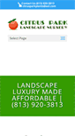 Mobile Screenshot of citrusparklandscapenursery.com