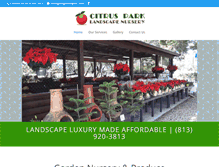 Tablet Screenshot of citrusparklandscapenursery.com